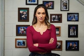 Stars of Letterkenny spin-off Shoresy opens Tasya Teles as Nat in Shoresy.