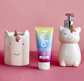 Unicorn Sparkle Kids Fluoride Toothpaste, $6, helloproducts.ca