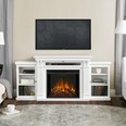 Now that walls are going up again, creating a focal point is easy with a combination display-fireplace-television stand, like this Calie Media Electric Fireplace, $1609 at Walmart.ca