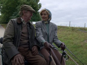 Jonathan Pryce as Prince Philip, and Natascha McElhone as Penny Knatchbull in season 5 of The Crown.