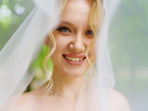 blonde bride