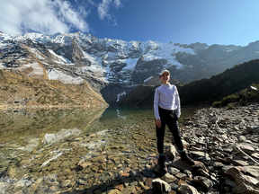 Me in front of Humantay Lake