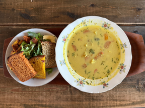 Fish soup from Helgi Cafe.