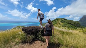Our 4x4 Adventure took us to the top of the world in Bora Bora.