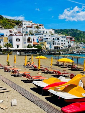 The beach at Sant ‘Angelo.