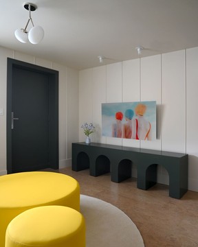 The interior design at South Beach is bright and airy.