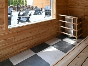 The sauna at South Beach is part of a thermal circuit available to guests. SUPPLIED PHOTO
