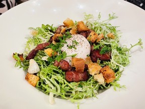 Salad Lyonnais.