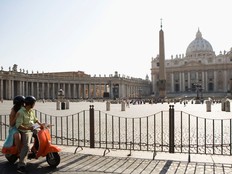 Tourists visiting Vatican City