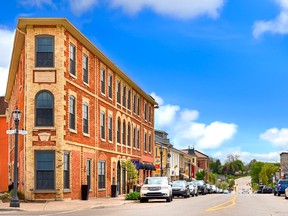 The Ayrshire Hotel opened this summer in Elora, Ont.'s historic flatiron building.