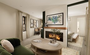 Room 301 at The Ayrshire Hotel is filled with subtle nods to Scotland, the birthplace of Elora’s founder, William Gilkison.