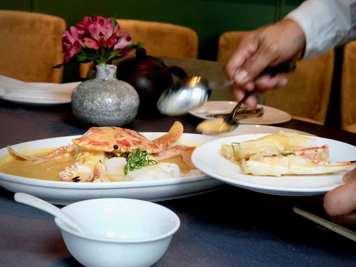 The flower crab with chen cun fun at The Chairman.