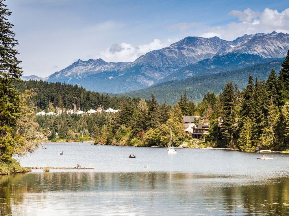 Alta Lake is known as the warmest lake in Whistler, B.C., perfect for a summer dip.