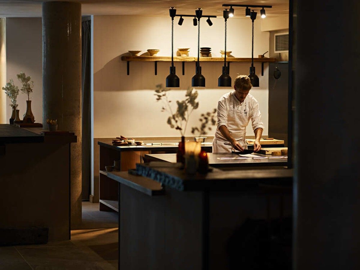 Executive chef Johnnie Crowe at Restaurant St. Barts.