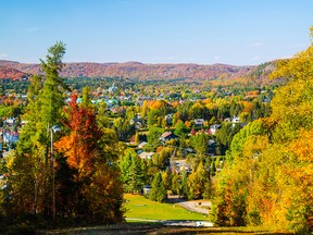 Saint-Sauveur is a beautiful small town with incredible fall views
