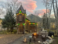 Rumpelstiltskin’s cabin is one of 16 storybook-inspired accommodations for visitors to Charmed Resorts in Blairmore.