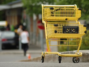A shopping cart thrown out of a priking garage injured a women who sued the parking facility.