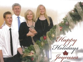 Stephen Harper and family's annual, official Christmas photo and card, now starring on a website of "awkward family photos."