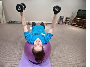 For Sabrina Cornwall, having open space for her aerobics routines and finding second-hand equipment were key to setting up her home gym.