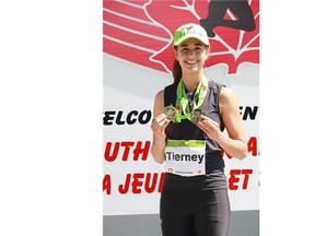 Alexandra Tierney, a hurdler with CANI and a student at Sacred Heart High School, has accepted a full athletic scholarship for track and field to the University of Nevada-Reno. (Photo courtesy Greg Tierney)