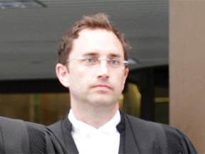 Crown attorney Dallas Mack outside the Elgin Street courthouse in Ottawa on Tuesday, June 26, 2012. Mack argued on March 7, 2014, that judges who refuse to impose the mandatory victim surcharge were acting illegally.