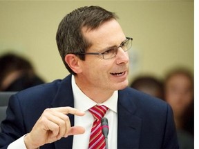 Former premier Dalton McGuinty speaks at the gas plant cancellation hearings at Queen’s Park in Toronto last June.