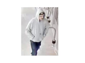 The Ottawa Police department is seeking the public’s assistance in identifying suspects involved in a series of thefts. Suspect No. 1 is described as a white male, mid 30s to mid 40s. He is wearing dark pants, a grey hoodie and black toque with a logo on the front.