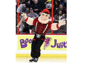 The Ottawa Redblacks mascot, who is yet to be officially named, pays tribute to Ottawa’s history and ties with the lumber industry, a team spokesman says.