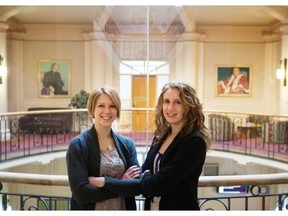 Samantha DeLenardo, left, and Krista Van Slingerland are founders of Student Athlete Mental Health Initiative.