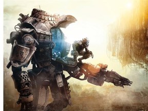 Screenshots from MIcrosoft’s new video game Titanfall.