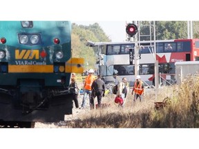So far three lawsuits have been filed against OC Transpo and the estate of the driver of the double-decker bus that collided with a Toronto-bound Via Rail train at the Woodroffe Avenue crossing near Fallowfield Station last Sept. 18.