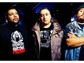 A Tribe Called Red will return to Westfest on June 15, a night that the street festival will dedicate to Ottawa-area bands. From left: DJ Shub, DJ NDN and Bear Witness.