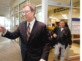 Jim Watson registers for re-election as Mayor of Ottawa at Ben Franklin Place in Nepean Monday morning, March 24, 2014.