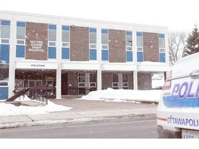 A 13-year-old boy had no vital signs when he was found pinned by a gymnasium dividing wall at Notre Dame High School on Thursday, but staff freed him and began CPR. He was rushed to CHEO where he was in critical condition with serious chest injuries.