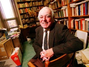 Alistair MacLeod, originally from Inverness, Cape Breton Island, is pictured in his proudly cluttered office at the University of Windsor where he served as a professor.