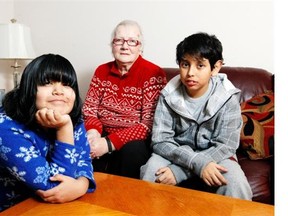 Diana Bowman, 73, a retired missionary nurse, adopted two children from Mexico, Daniel and Claudia.