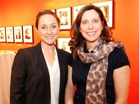 From left, Southam Club members Romy Ochmann St-Jean and Elizabeth Peace attended a reception held Thursday, April 3, 2014, at the National Arts Centre to promote the upcoming Governor General’s Performing Arts Awards Gala at the NAC.