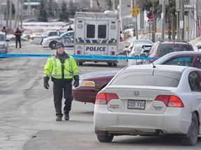 Gatineau Police close the street 95 rue Lois after they received reports of a suspicious package Thursday.