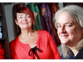 Hilary McVey, right, and Karen Secord of the Parkdale Food Centre are preparing for the first gala in its 27-year history on May 1.