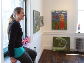 Ingrid Hollander in her new Orange Art Gallery located at 290 City Centre, April 24, 2014.