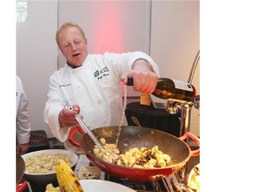 Jeff Hunt of the Ottawa Sports and Entertainment Group prepares one of the many dishes that will be served at TD Place. OSEG revealed that American giant Levy Restaurants will be the official food-and-beverage partner for Lansdowne Park.