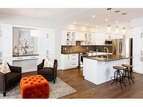 Kitchen and dining area of Richcraft’s Fairhaven townhome.