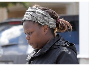 Witness Beatrice Mushanga describes what she saw after a neighbour's toddler was bitten by a pit bull Sunday morning on Draffin Court in Nepean.