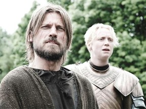 Nikolaj Coster-Waldau and Gwendoline Christie are an improbable but popular duo in Game of Thrones. Astral Media