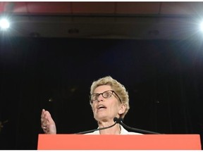 Ontario Premier Kathleen Wynne speaks to The Empire Club of Canada in Toronto on Monday, April 28, 2014.