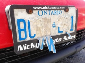 Is there a good reason why Ontario can’t make a licence plate that doesn’t peel, bubble, crack, fade, or all of those things, in the first year the plate is issued?