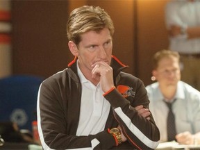 This image released by Summit Entertainment shows Denis Leary in a scene from “Draft Day.”