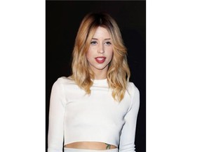 In this Tuesday, Feb. 25, 2014 file photo Peaches Geldof arrives to attend the ETAM’s ready to wear fall/winter 2014-2015 fashion collection presented in Paris. Entertainer Bob Geldof’s agent says his 25-year-old daughter Peaches has died.