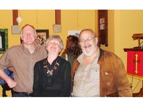 Tony Cosier, left, Joan McKay and Mike Heenan in May 2007.