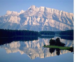 A view of Two Jack Lake in Banff National Park. Letting people under age  18 into national parks for free in 2017 will cost $83 million.